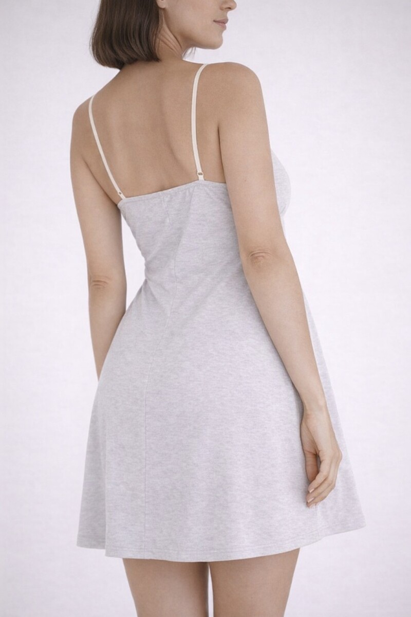 Camisón Maternal Avelina Gris Melange