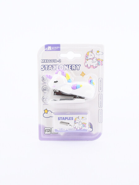 GRAPADORA UNICORNIO CON GANCHITOS BLANCO