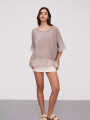 Blusa Pasik Taupe / Mink / Vison