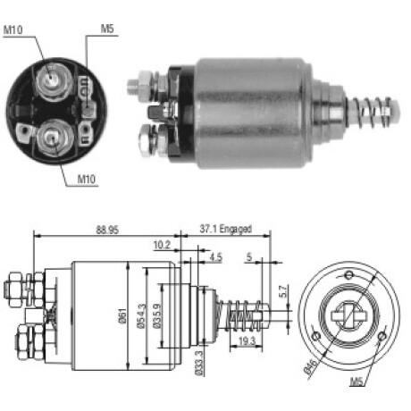 AUTOMATICO DE ARRANQUE - EMBOLO PLASTICO 12V ZM.531 ZM AUTOMATICO DE ARRANQUE - EMBOLO PLASTICO 12V ZM.531 ZM