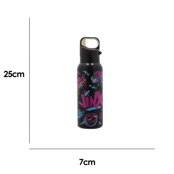 Botella League of Legends 600ml Jinx grafitti