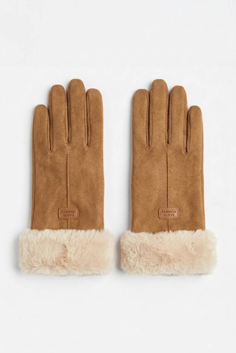 Guante gamuza - Tostado 