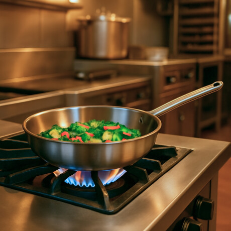 Sartén Alto de Acero Inoxidable EcoChef 28 cm Sartén Alto de Acero Inoxidable EcoChef 28 cm