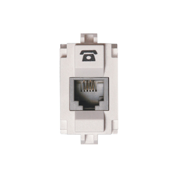 Módulo toma telefónico RJ11 - Visione blanco C53220