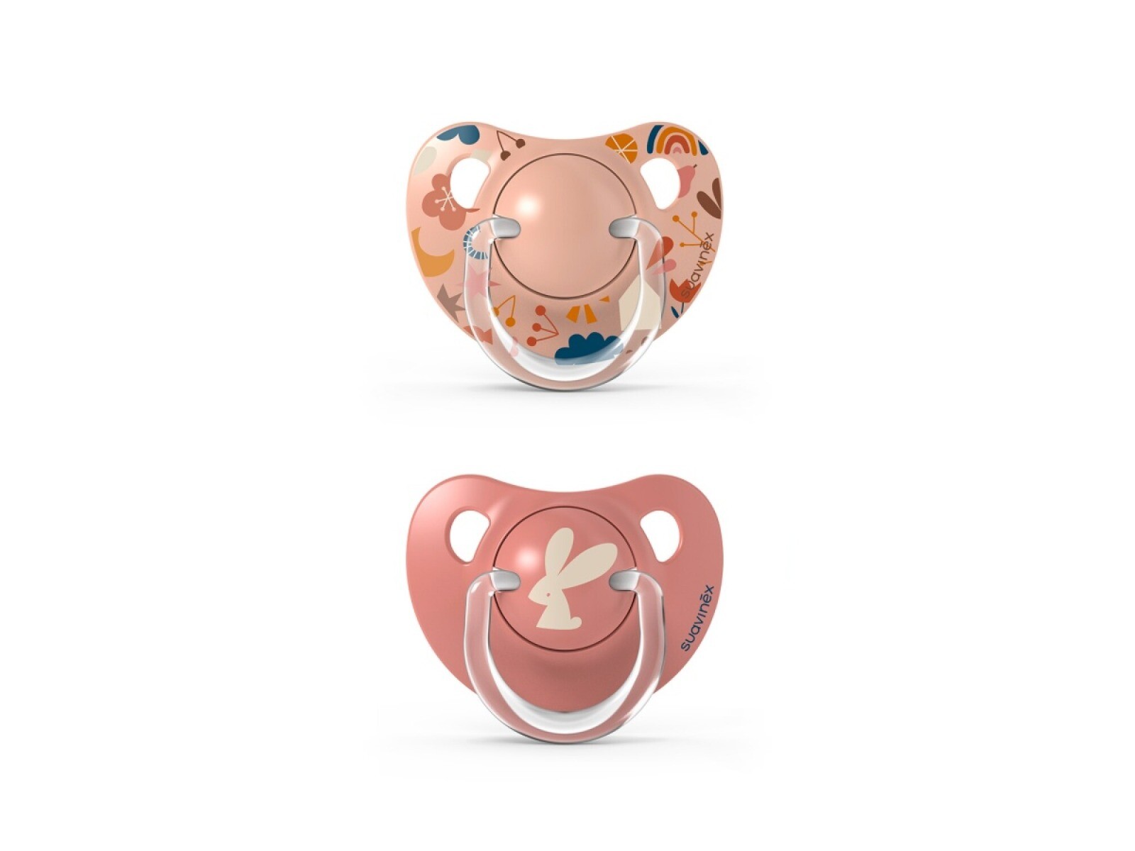 Set x2 chupete anatomico Suavinex 18m+ - forest rosa 