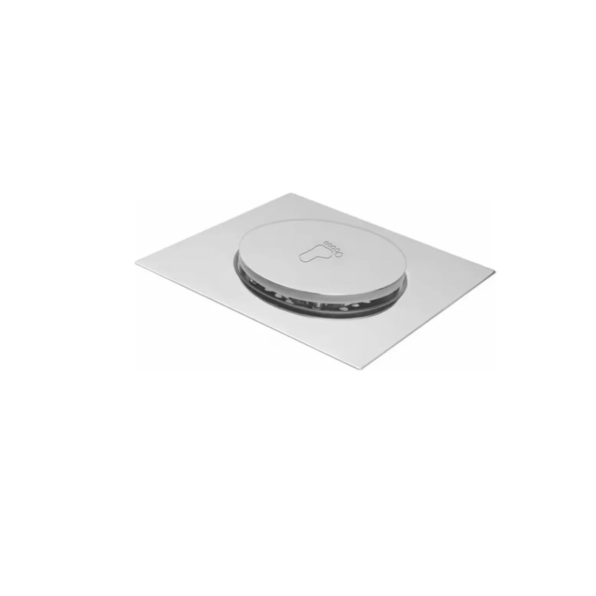 Rejilla Piso Cromada Click Clack 20x20 Lachs 
