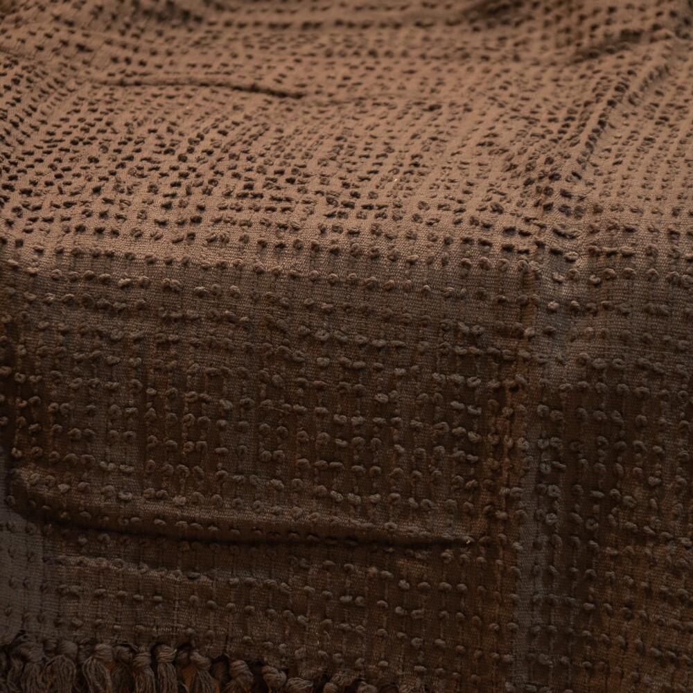 THROW ONYX ALGODON GRIS COTTON GRISOSCU