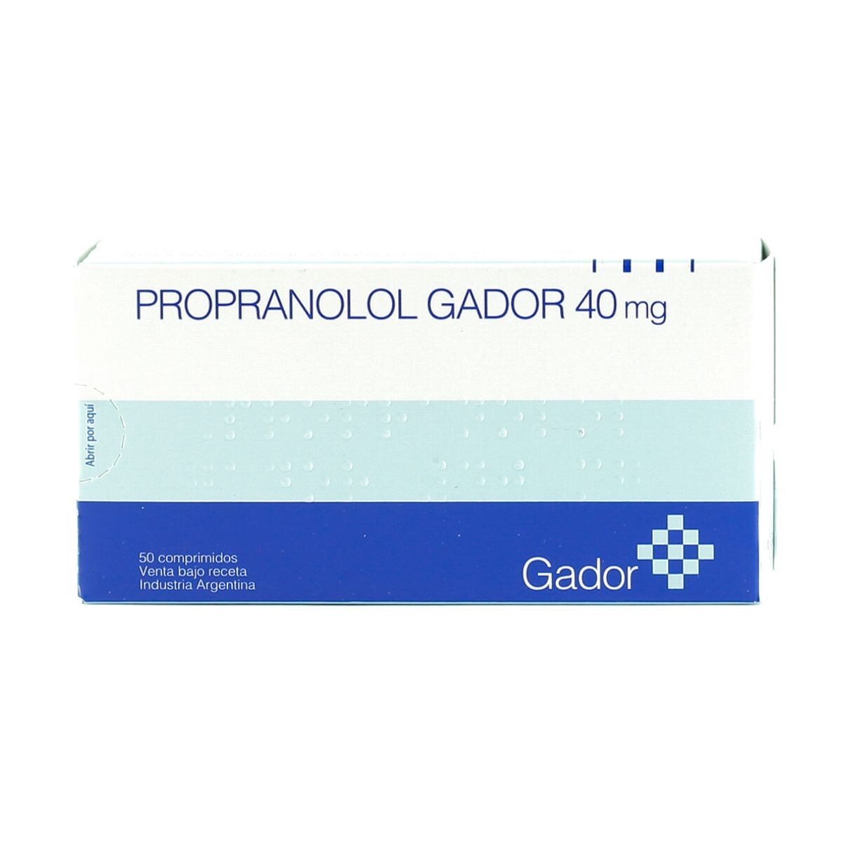 PROPRANOLOL GADOR 40 MG CJ X 50 COMP. 