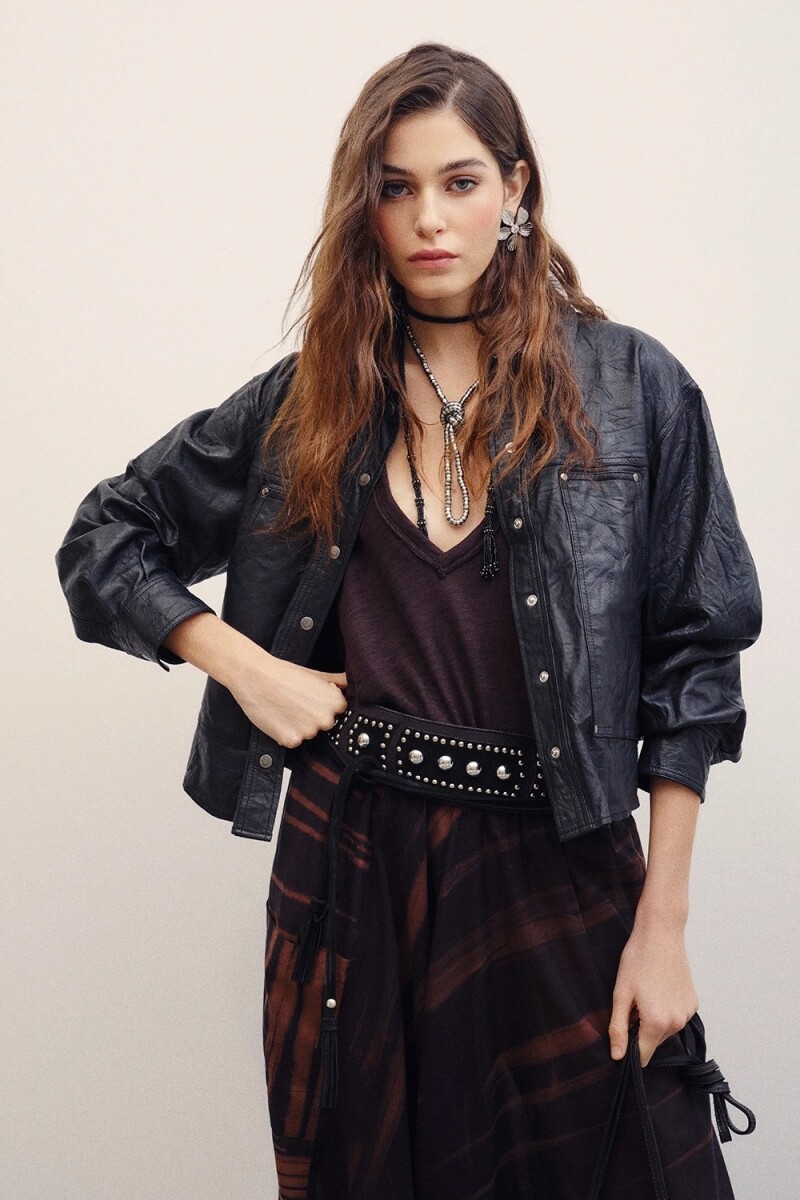 CAMISA EMILIA CUERO Negro