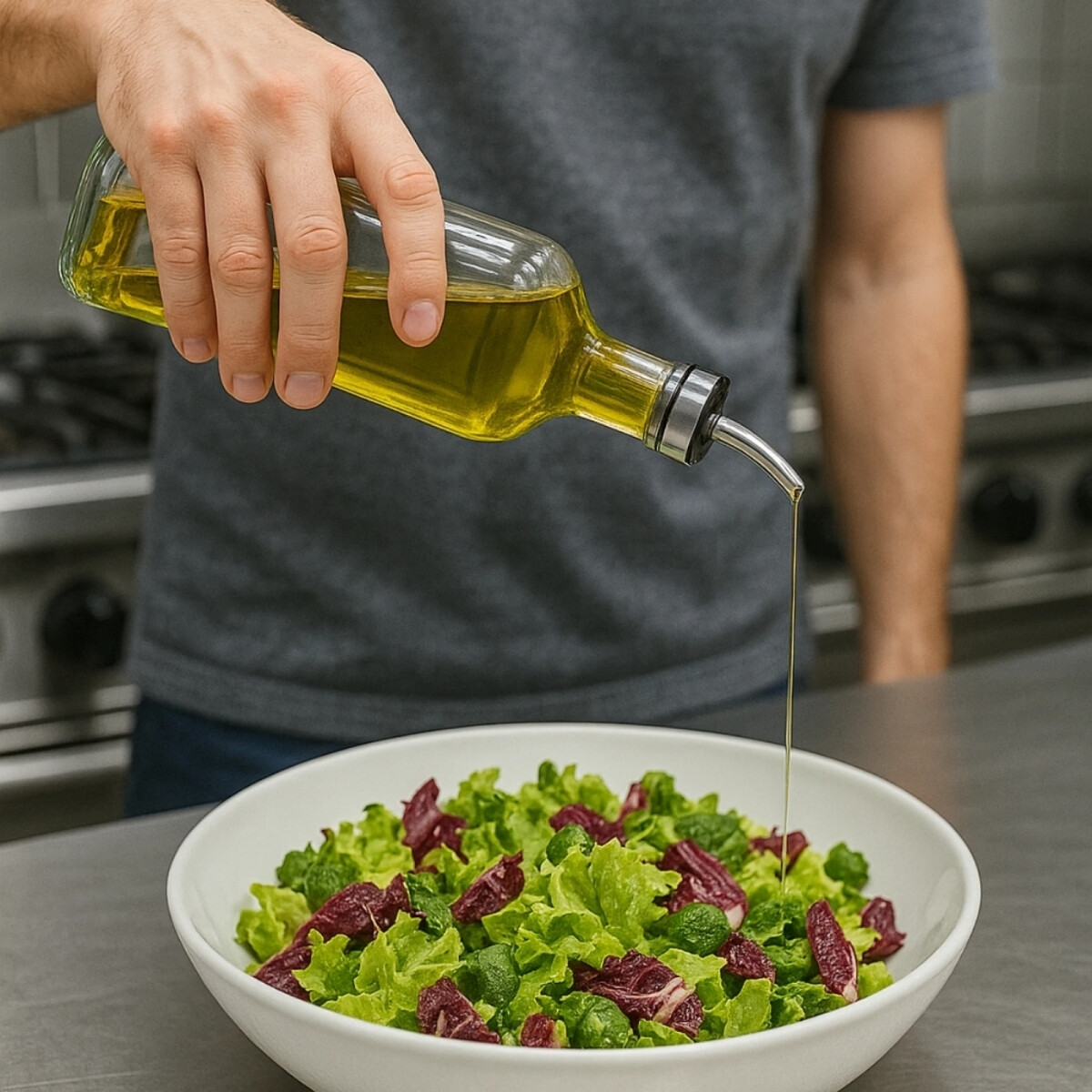 Aceitera Cuadrada 240 ml Vidrio 