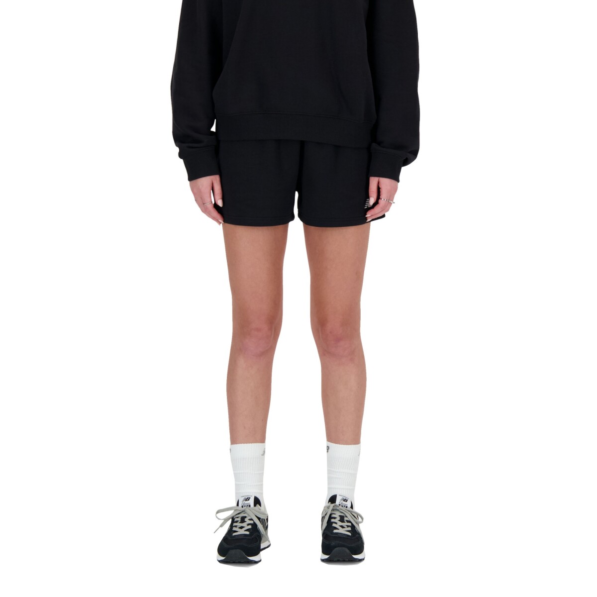 Short New Balance de Dama - FRENCH TERRY - WS41500BK - BLACK 