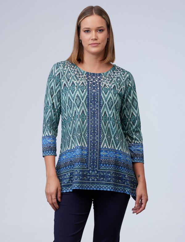 Blusa Print VERDE/MULTI