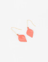 Aros Colgantes Cortos Color Aros Colgantes Corto Chapón - Rojo Cereza