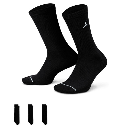 Medias Jordan Everyday Max Media larga 3-Pack Unisex Negro