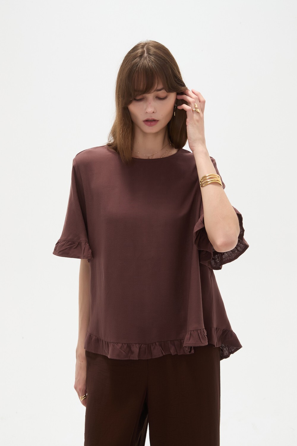 Blusa Abbas Chocolate