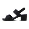 Sandalia Comfortflex Taco 5cm Negro