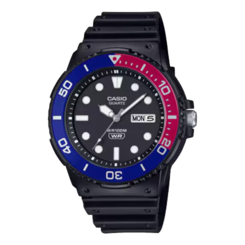 Reloj Casio MRW230H 1E2VDF para hombre de silicona Negro