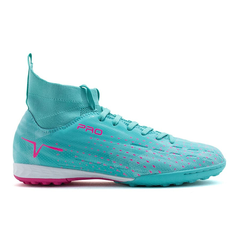 Championes Muvem Futbol 5 Pro de Niños - BEL-TB2301TF Turquesa-fucsia