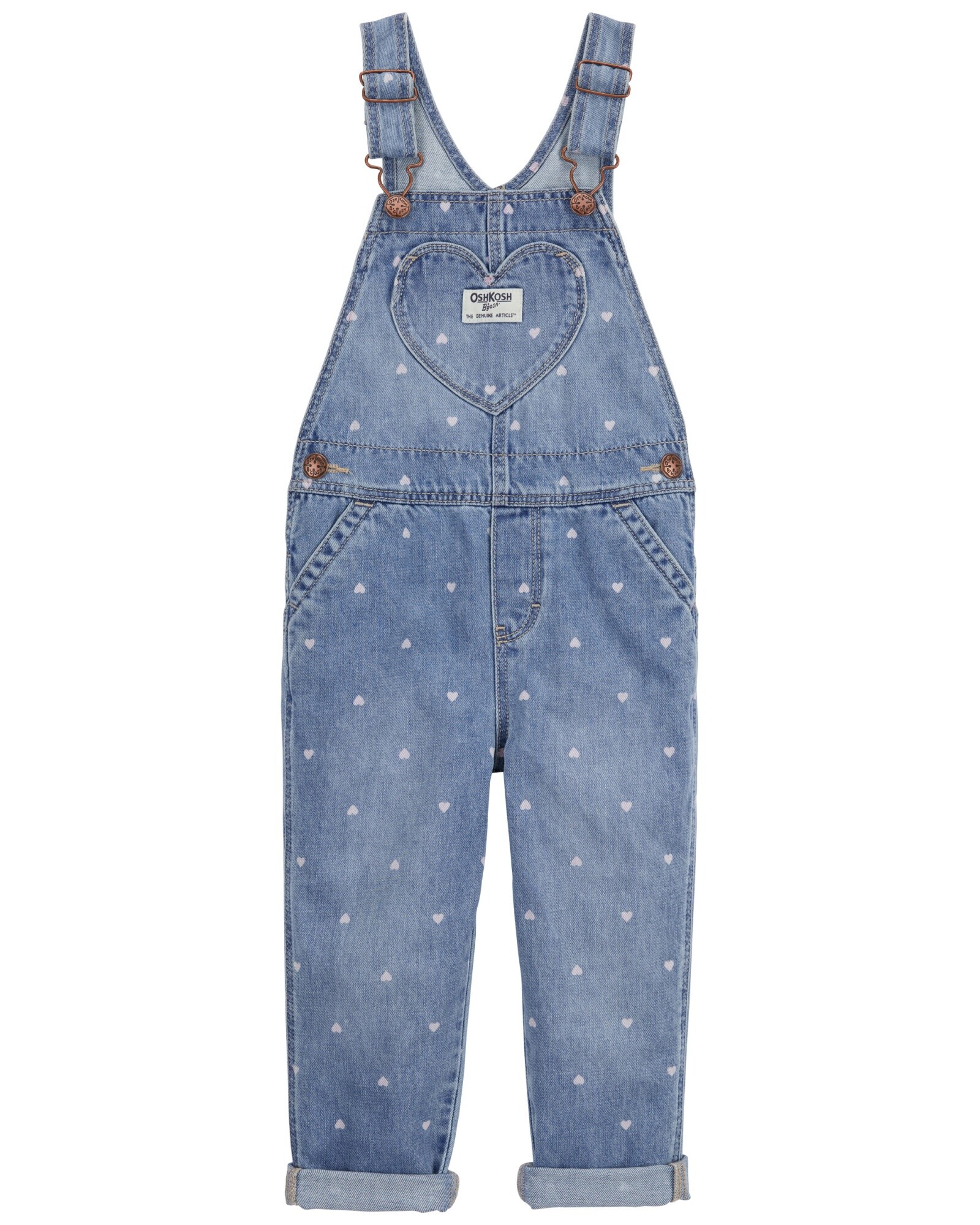Enterito jean diseño corazones. Talles 2-5T Sin color