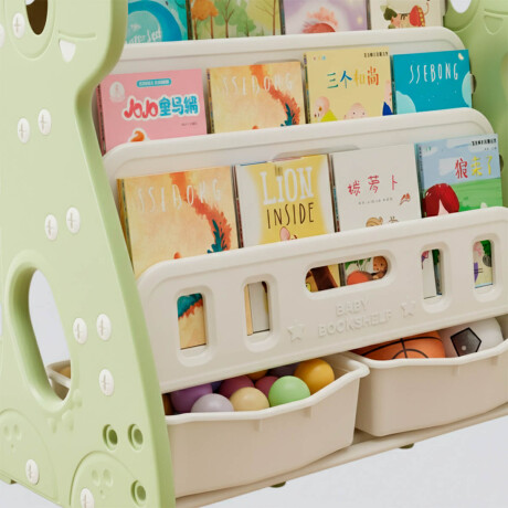 Biblioteca Infantil Mueble Organizador Zapatera Verde