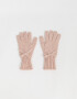 Guantes Varios Cute Guantes Tejido Con Moño - Rosa Viejo