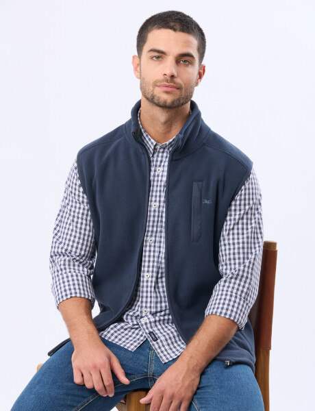 CAMISA SPORT A CUADROS Celeste