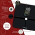 Balanza Baño Inteligente Monitor Digital Bascula Profesional app smart led 180 Kg Imback Color Gris Oscuro Balanza Baño Inteligente Monitor Digital Bascula Profesional app smart led 180 Kg Imback Color Gris Oscuro