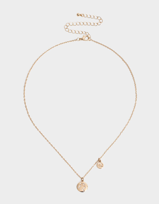 Cadena Corta con Dije Capsula Especial Cadena Corta Con Dije Libra - Dorado