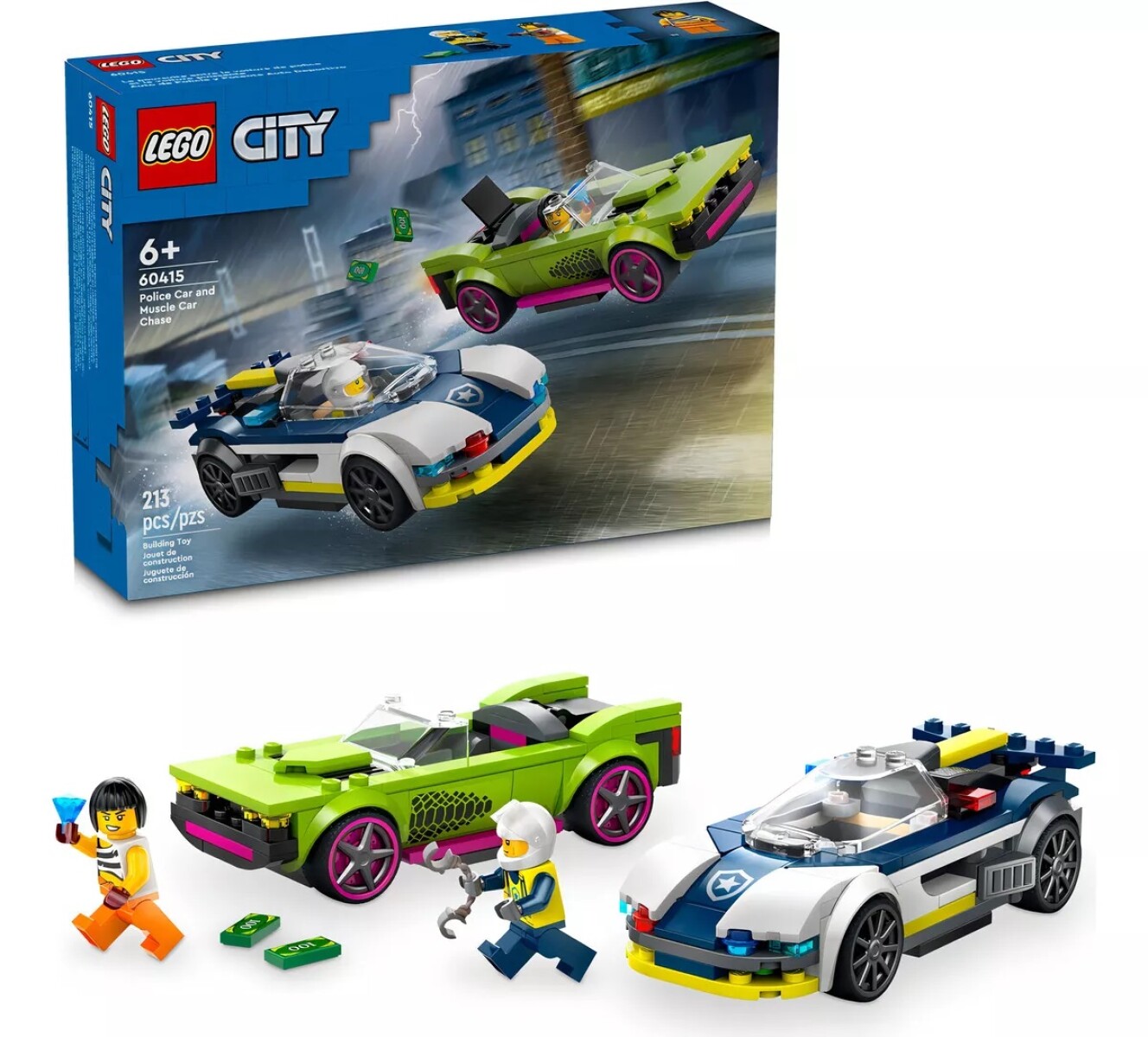 Lego City 60415 Coche De Policía Y Potente Deportivo 