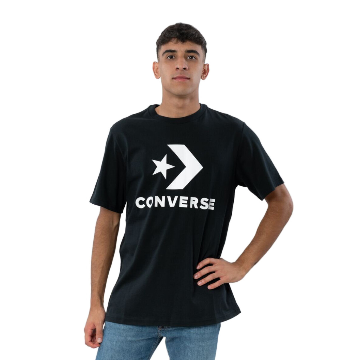 Remera Standar Fit Converse - Negro 