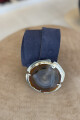 Cinto piedra reversible Cognac azul