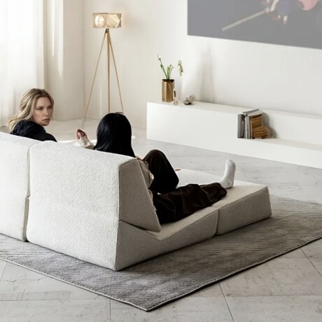 Sillón Sofá Plegable Lumax Modelo Lahti en caja Compactado Beige