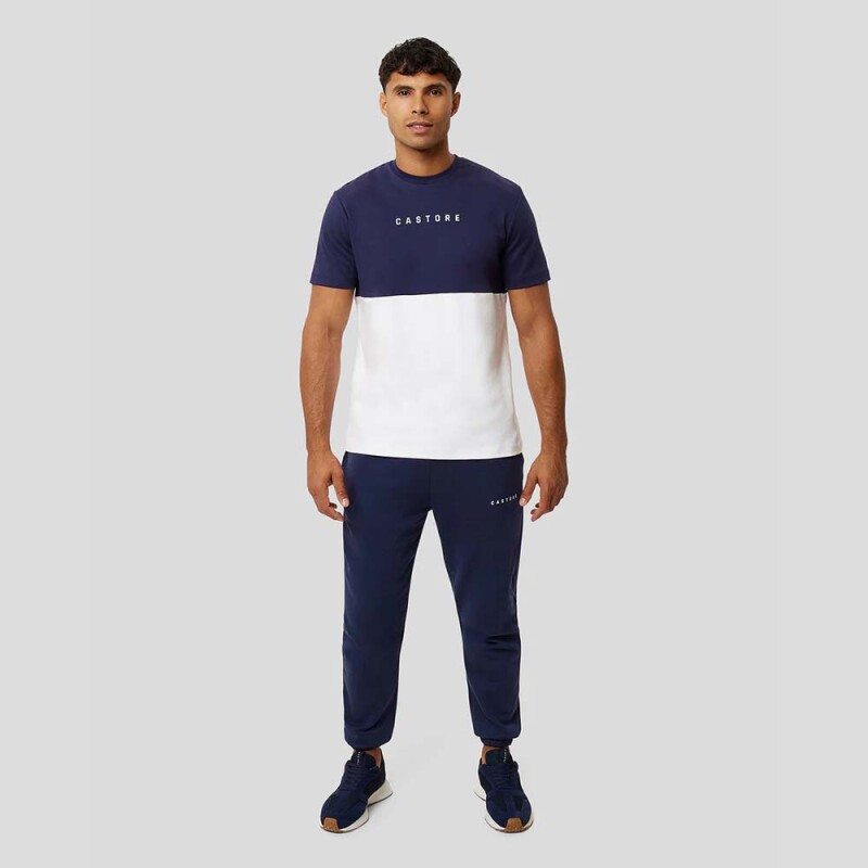 Colourblock Recovery Tee - Hombre Peacoat