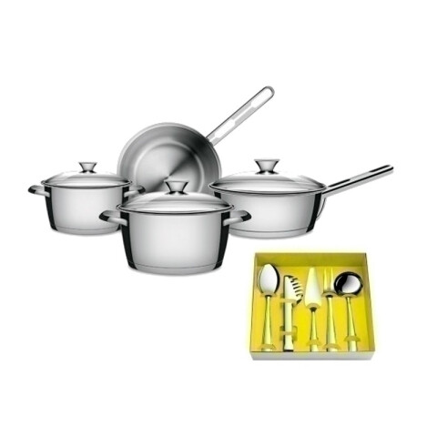 Juego de ollas y utensilios modelo ALLEGRA, 4 piezas -TRAMONTINA TF6530