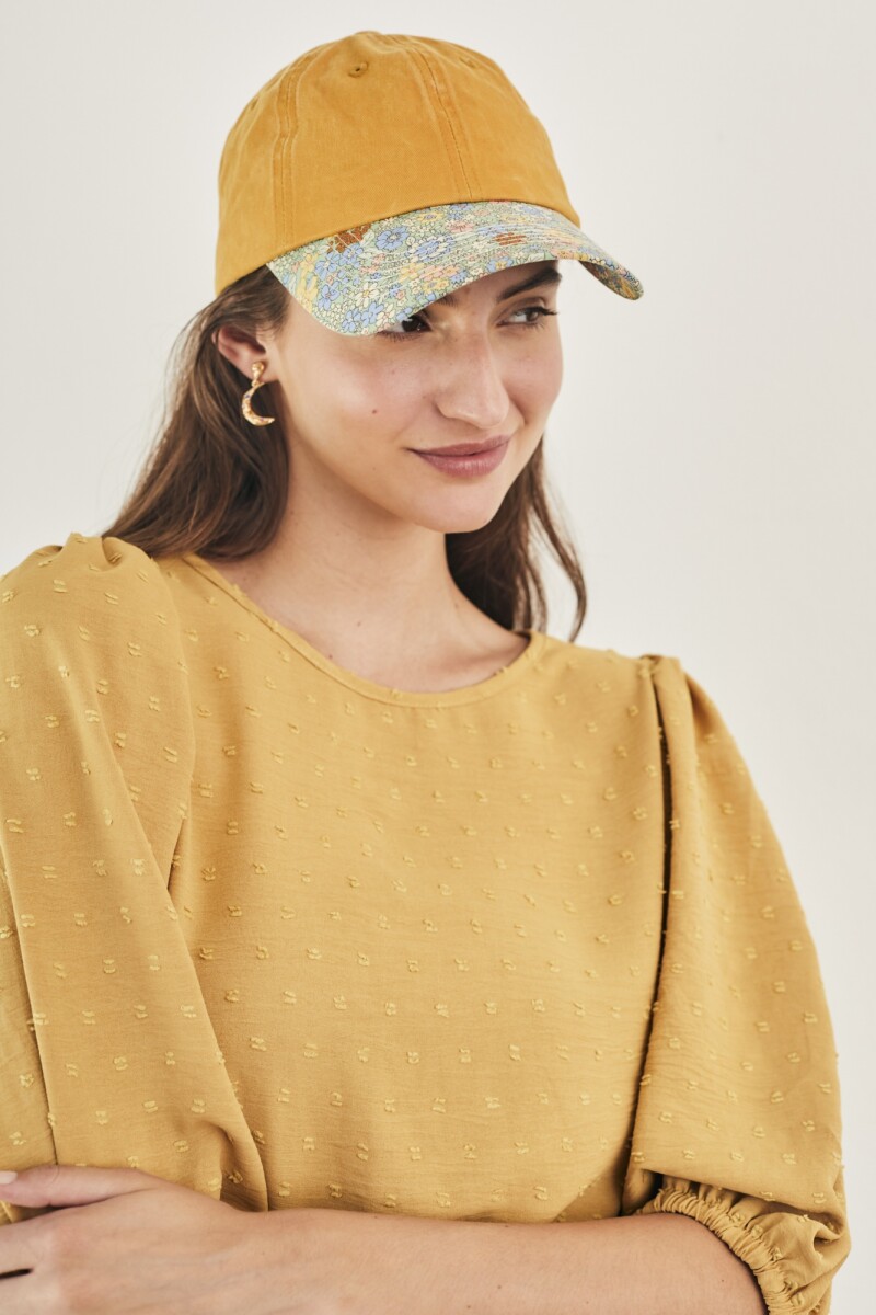 Gorra Lavada Print - Oro 