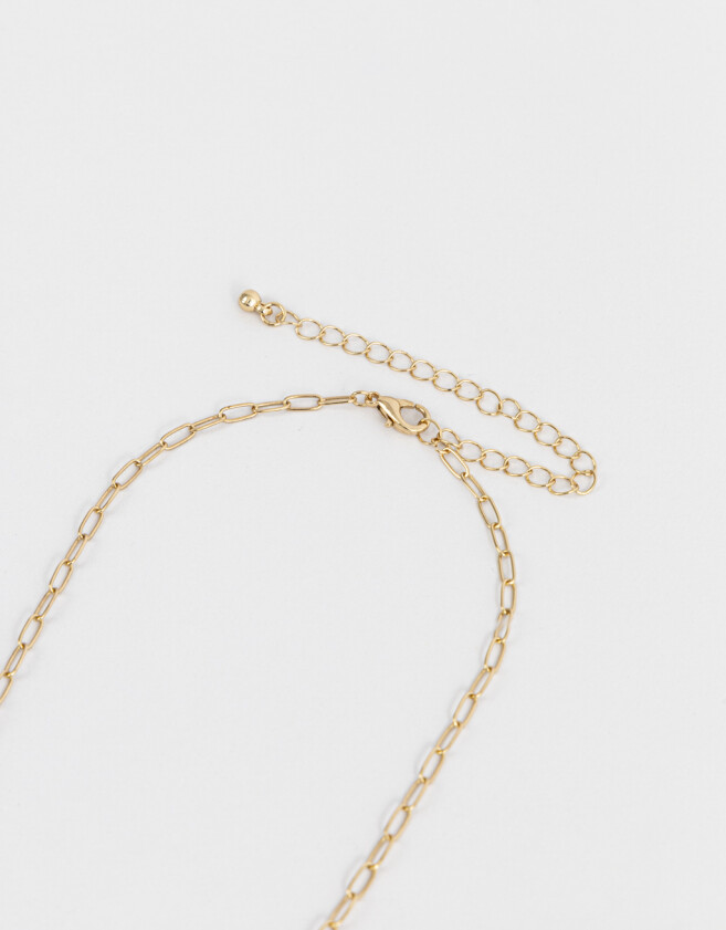 Collares Cortos Con strass Collar Corto Con Dijes De Strass - Dorado