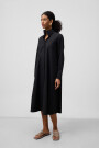 VESTIDO CAMISERO MIDI MUJER Negro