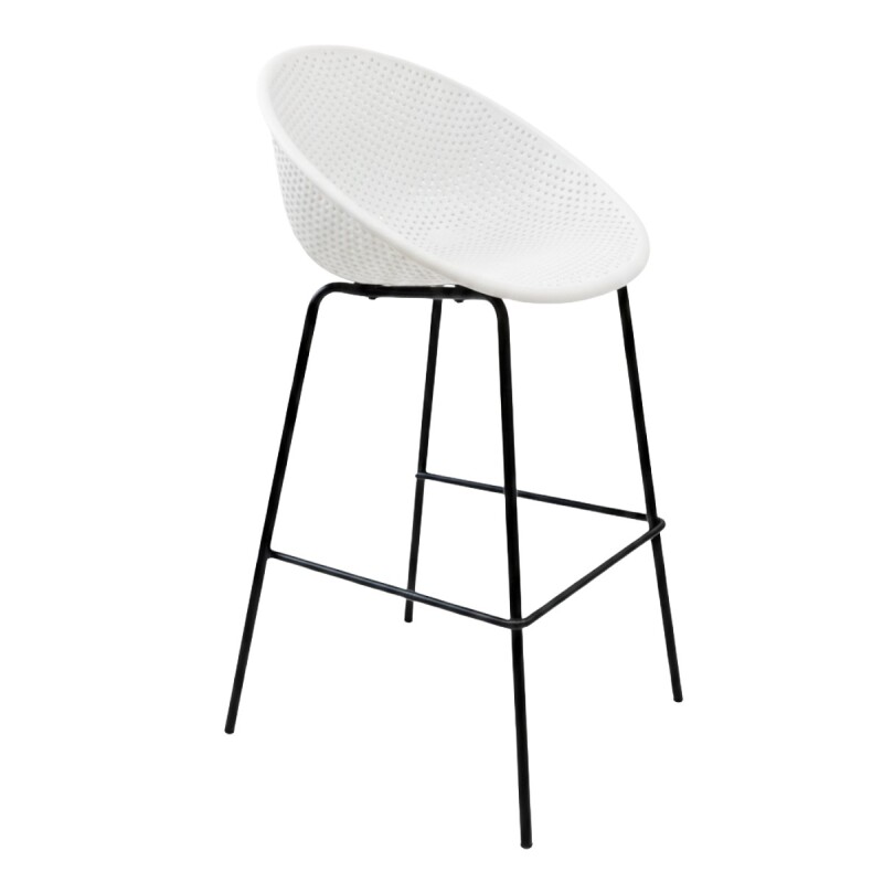 SILLA BAR PLAST BLANCO Unica