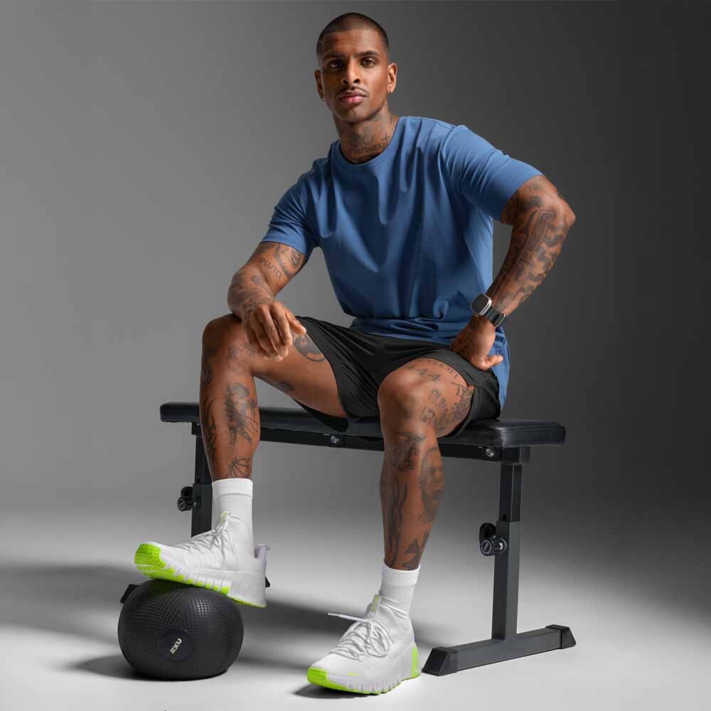 Polo Training Motion Cotton Flex Tee Hombre Indigo/indigo