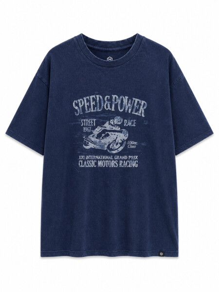REMERA VELICE II AZUL OSCURO