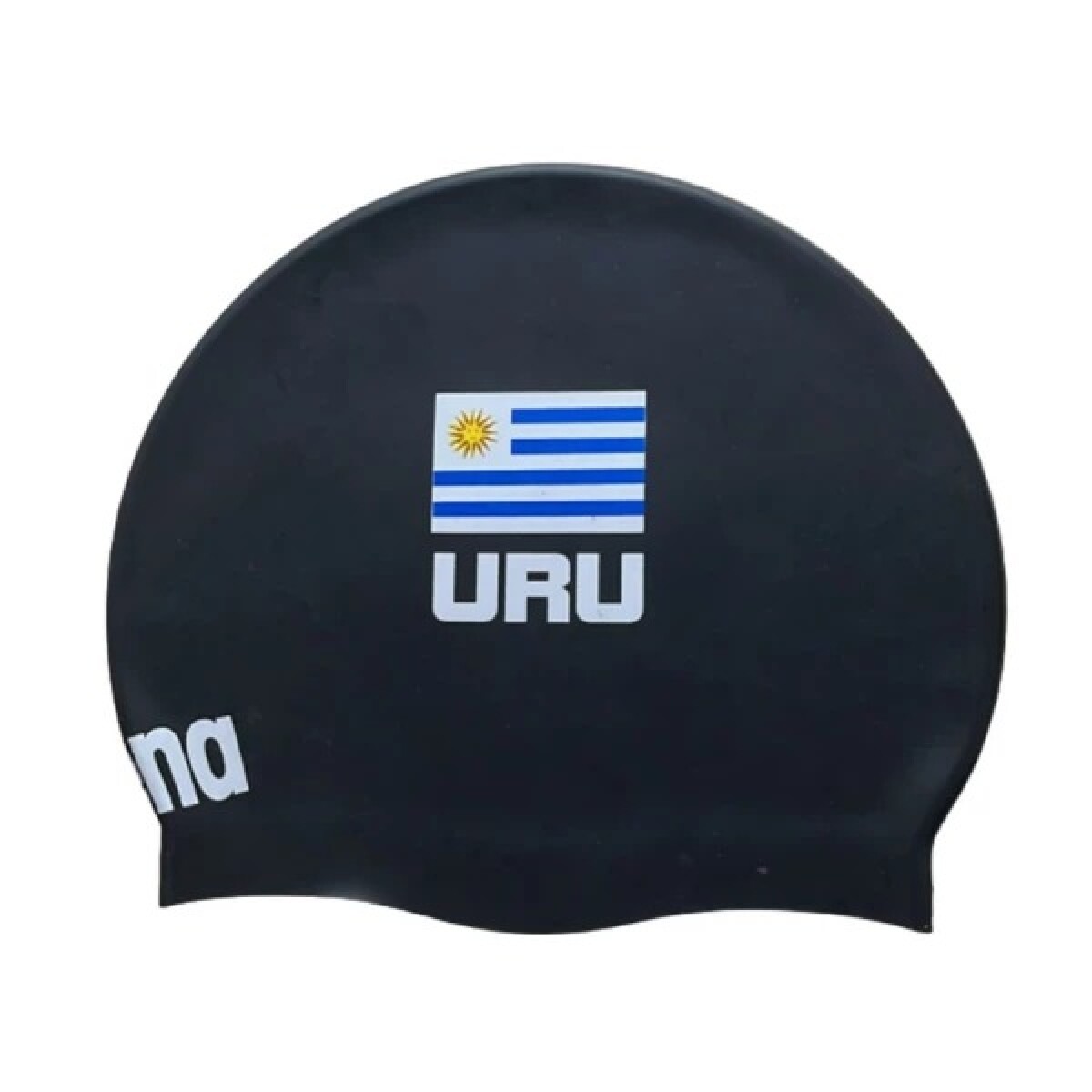 Gorra De Natación Unisex Arena Uruguay Flag Silicone Cap - Negro 