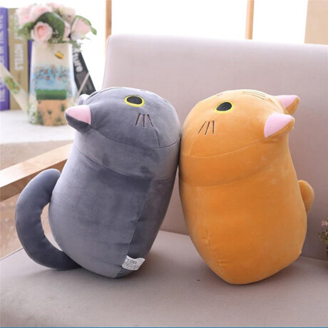 Peluche gatito con asa Gris