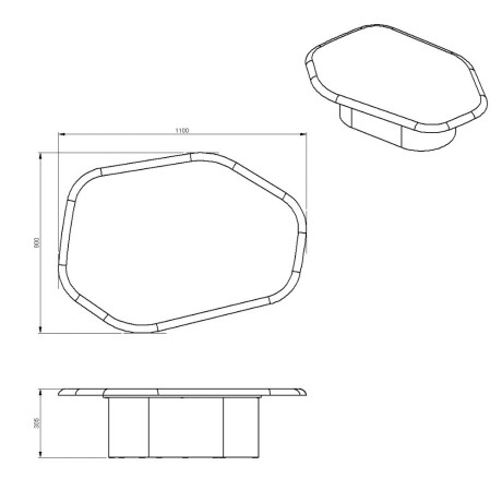 Conjunto de mesas de living Seixos Conjunto de mesas de living Seixos