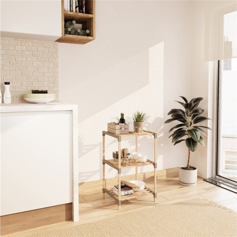 ESTANTERIA 3 NIVELES 78X38X30CMS MADERA ESTANTERIA 3 NIVELES 78X38X30CMS MADERA