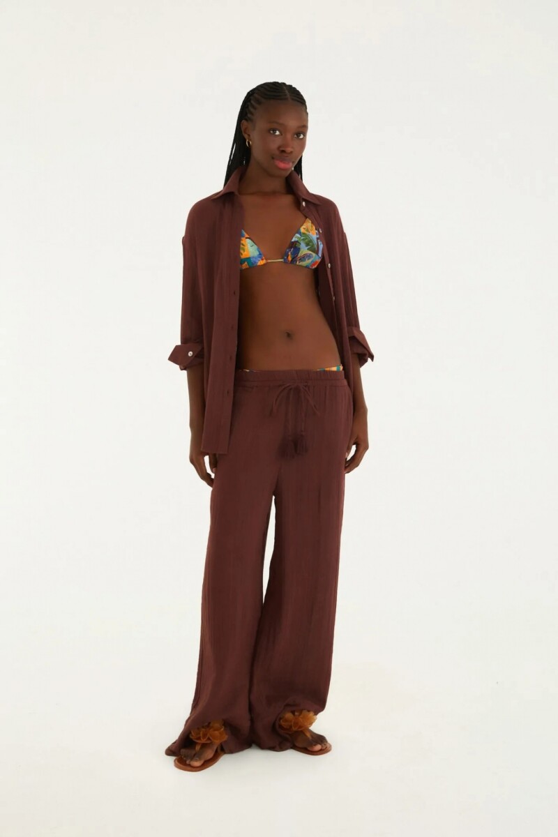 CAMISA TEXTURA Marron