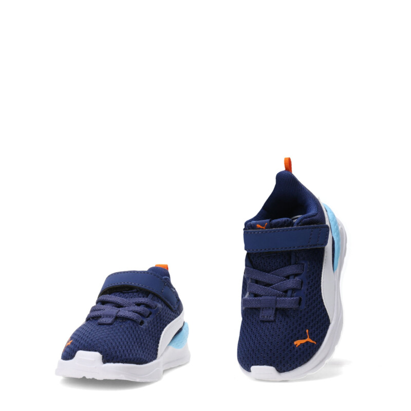 Championes de Niños Puma Anzarun Lite Ac Infantil Azul - Blanco