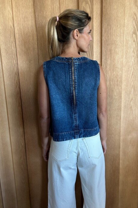 Chaleco Cadaqués Denim azul