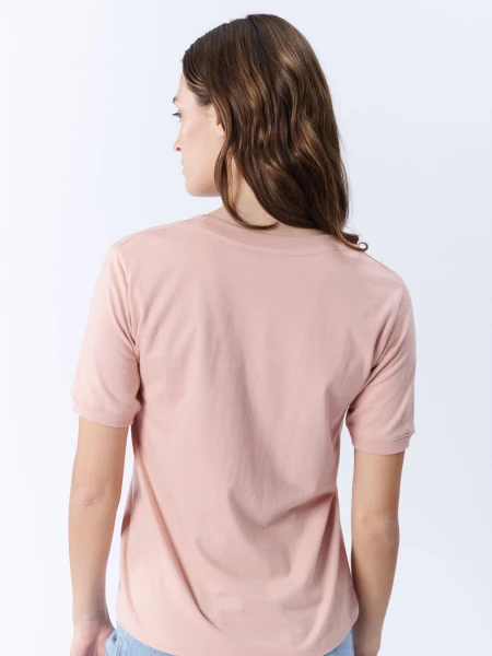 Remera manga corta básica Rosa