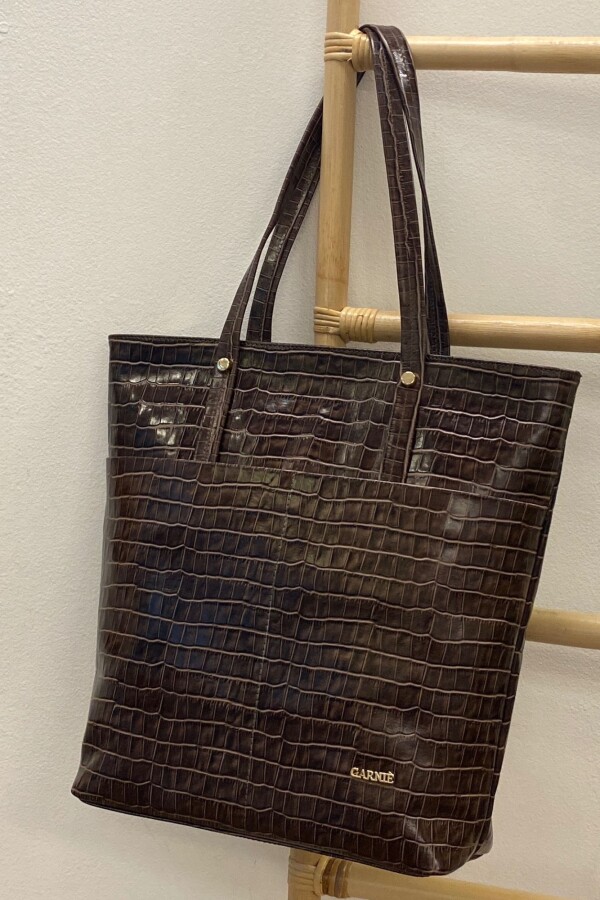 Cartera Inés Crocco Chocolate