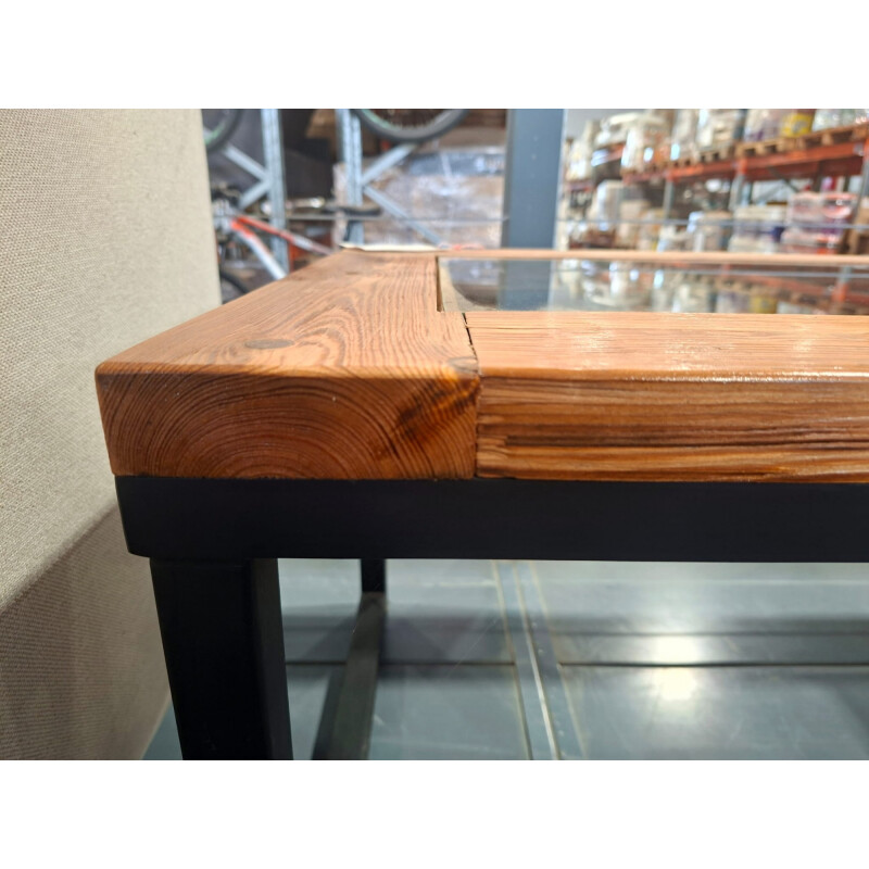 Mesa ratona hierro/madera/vidrio Dayman Mesa ratona hierro/madera/vidrio Dayman